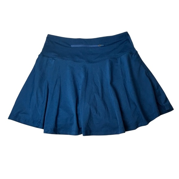 Blue Skater Flowy Skirt with Mesh Under Shorts Size Small - Picture 2 of 6